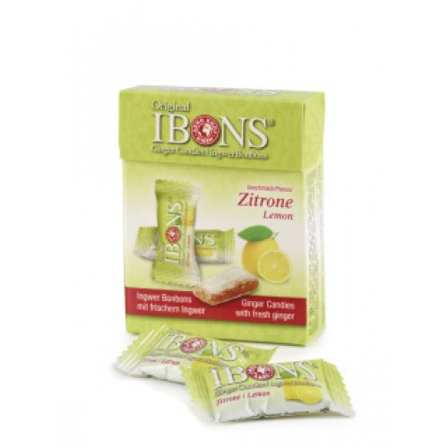 IBONS Ingwer Bonbon Zitrone Box 60 g