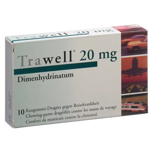 TRAWELL Kaugummi Dragées 20 mg 10 Stk