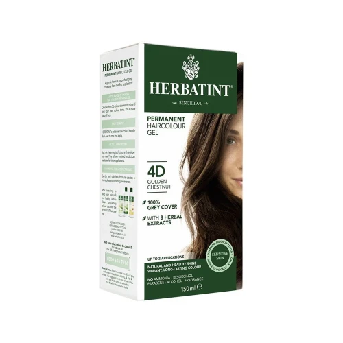 HERBATINT Haarfärbegel 4D Gold Kastanienbra 150 ml