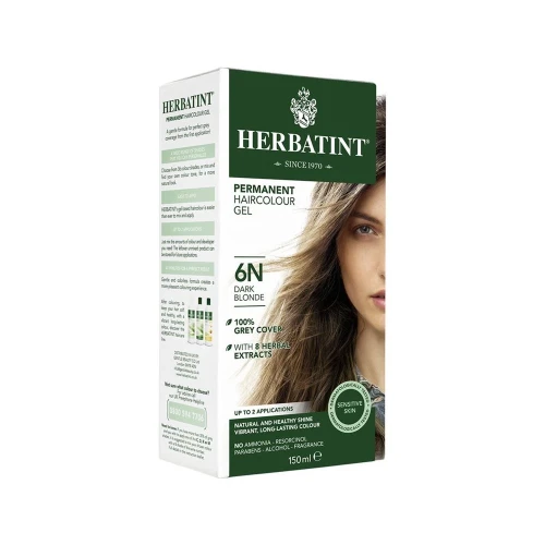 HERBATINT Haarfärbegel 6N Dunkelblond 150 ml