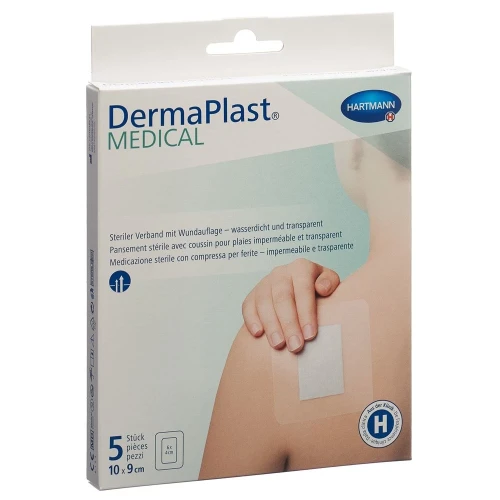 DERMAPLAST Medical Transparentverb 10x9cm 5 Stk