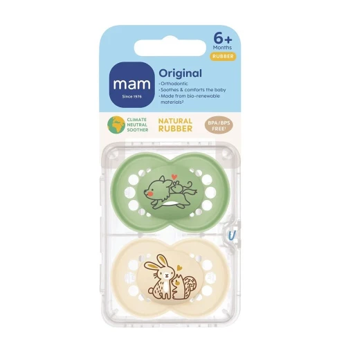 MAM Original Nuggi Kautschuk 6-16m 2 Stk