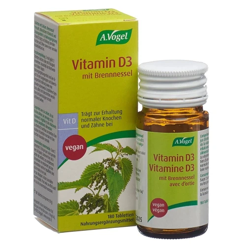 VOGEL Vitamin D3 mit Brennnessel Tabl 180 Stk