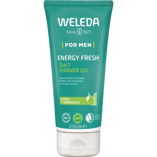 WELEDA FOR MEN 3in1 Shower Gel Energy Fresh 200 ml