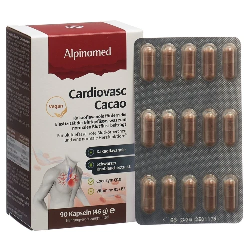 ALPINAMED Cardiovasc Cacao Kaps 90 Stk