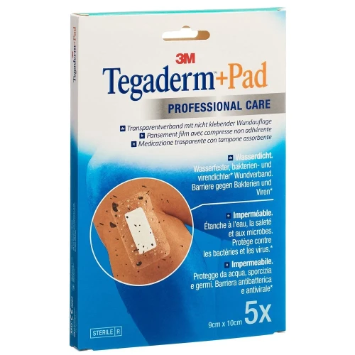 3M TEGADERM+PAD 9x10cm Wundk 4.5x6cm (n) 5 Stk