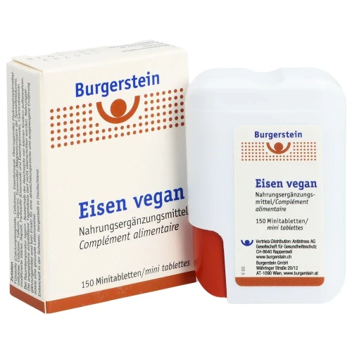 BURGERSTEIN Eisen Tabl vegan Ds 150 Stk