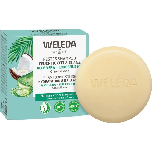 WELEDA Festes Shampoo Feuchtigkeit&Glanz 50 g