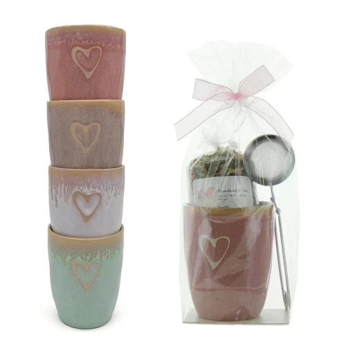 HERBORISTERIA Geschenkset Freundsch Becher Heart