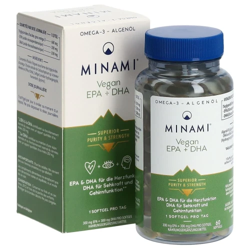 MINAMI Vegan EPA+DHA Softgels Ds 60 Stk