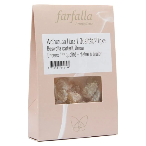 FARFALLA Räucherung Weihrauch 1 Qualität 20 g