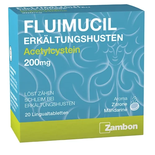 FLUIMUCIL Erkältungshusten Lingual Tabletten 200 mg 20 Stk