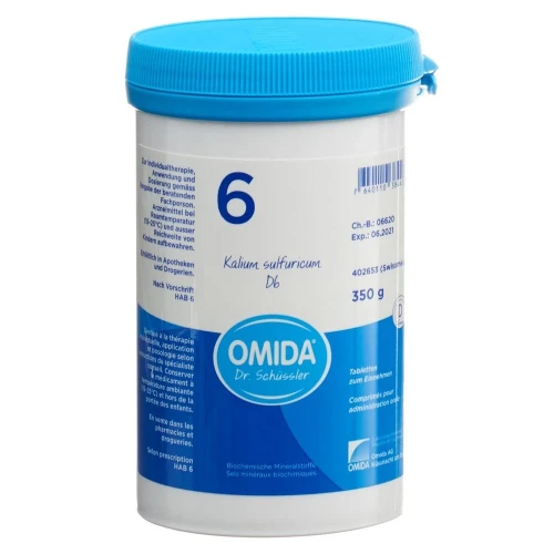 OMIDA SCHÜSSLER Nr6 Kal sulf Tabl D 6 Ds 350 g