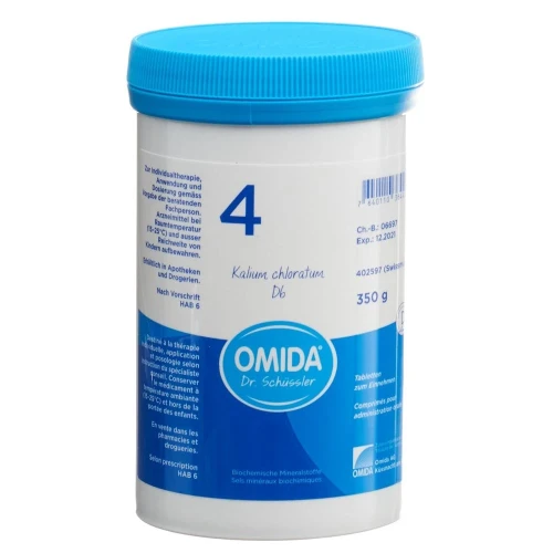 OMIDA SCHÜSSLER Nr4 Kal chlor Tabl D 6 Ds 350 g