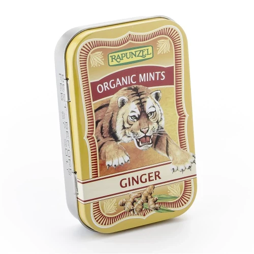 RAPUNZEL Bonbons Organic Mints Ginger HIH Ds 50 g