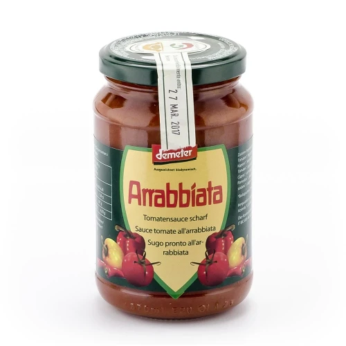 VANADIS Sauce Tomaten Arrabbiata Glas 340 g