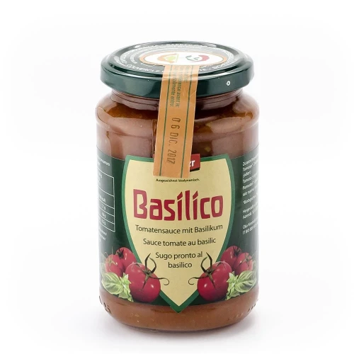 VANADIS Sauce Tomaten Basilico Glas 340 g