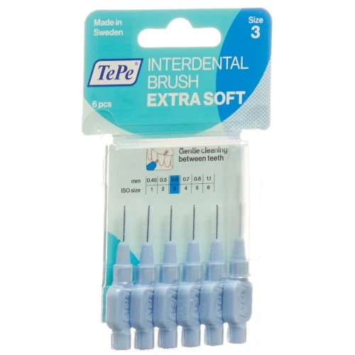 TEPE Interden Brush 0.60mm x-soft blau Blist 6 Stk