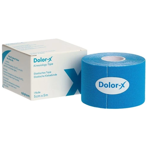 DOLOR-X Kinesiology Tape 5cmx5m blau