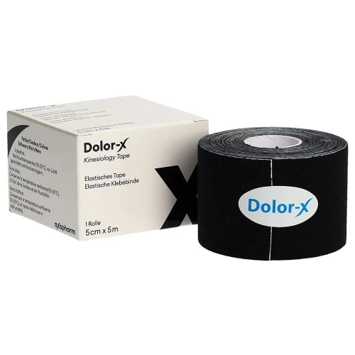 DOLOR-X Kinesiology Tape 5cmx5m schwarz