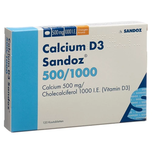 CALCIUM D3 Sandoz Kautabl 500/1000 Ds 120 Stk