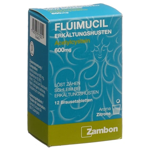 FLUIMUCIL Erkältungshusten Brausetabletten 600 mg 12 Stk