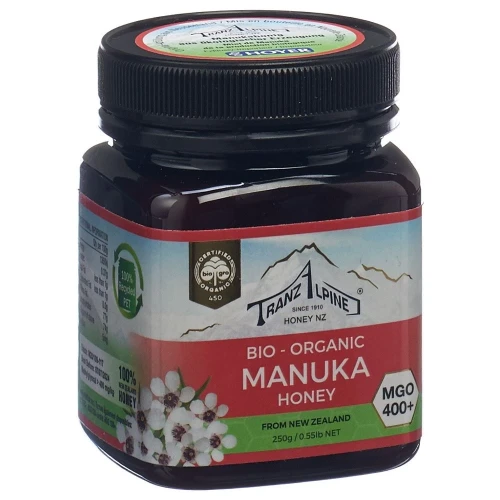 TRANZALPINE Manukahonig MGO 400+ Bio 250 g