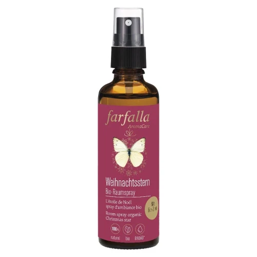 FARFALLA Bio-Raumspray Weihnachtsstern 75 ml