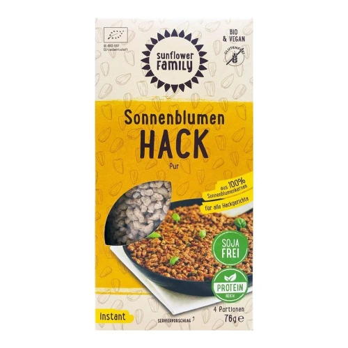 SUNFLOWER Sonnenblumen Hack bio pur 76 g