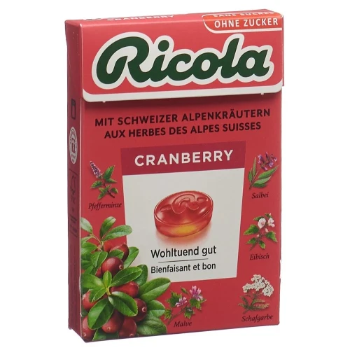 RICOLA Cranberry Bonbons oZ m Stevia Box 50 g