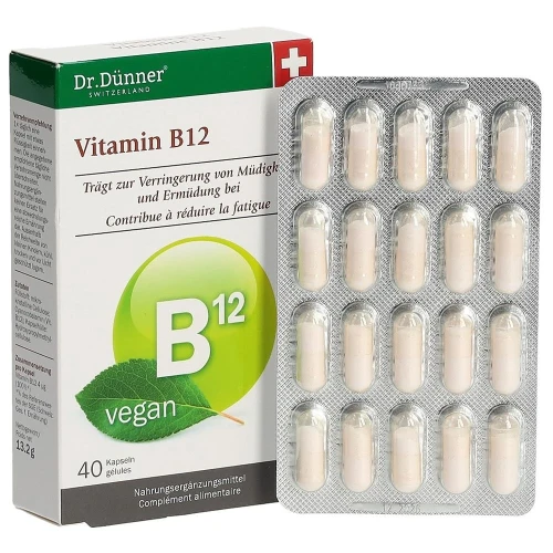 DÜNNER Vitamin B12 vegan Kaps 40 Stk