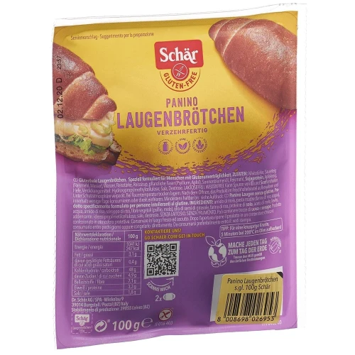 SCHÄR Laugenbrötchen glutenfrei 100 g