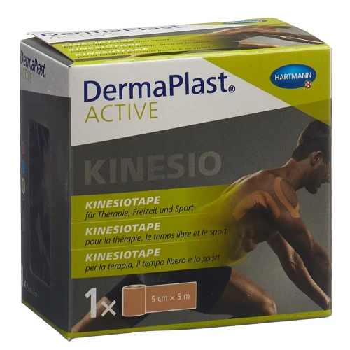 DERMAPLAST Active Kinesiotape 5cmx5m hautfarben