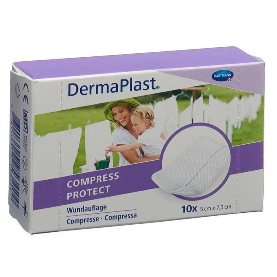 Dermaplast Compress Protect 5x75cm 10 Stk 7707