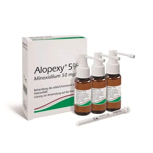 ALOPEXY Lös 5 % 3 Spr 60 ml