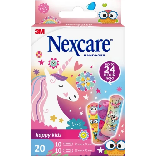 3M NEXCARE Kinderpflaster Happy Kids Magic 20 Stk