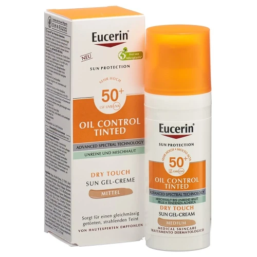 EUCERIN SUN Face Oil Cont Gel-Cr med LSF50+ 50 ml