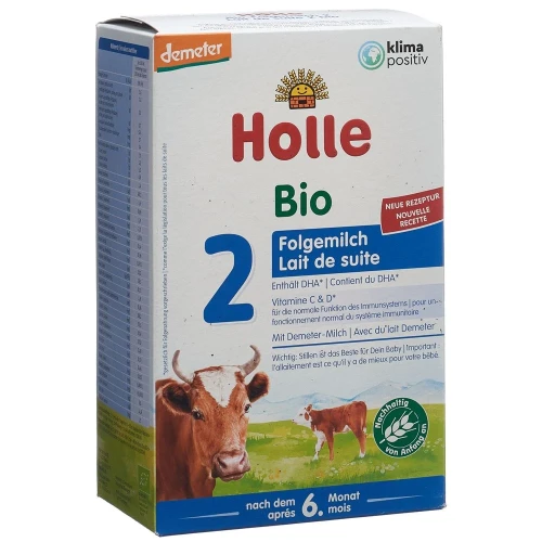 HOLLE Bio-Folgemilch 2 Plv 600 g