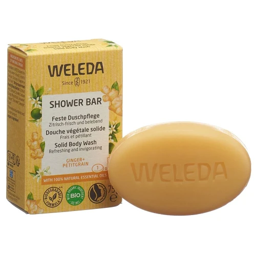 WELEDA Feste Duschpflege Ginger Petitgr 75 g