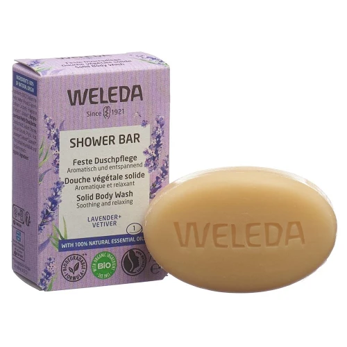 WELEDA Feste Duschpflege Lavender Vetiver 75 g