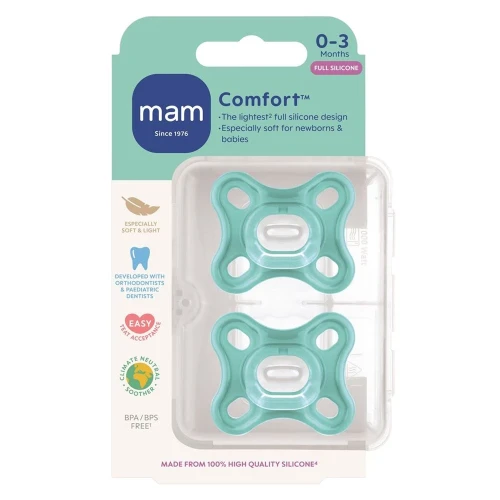 MAM Comfort Nuggi Sil 0-3m 2 Stk