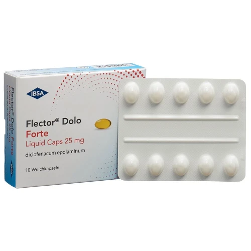 FLECTOR Dolo Forte Liquid Caps 25 mg 10 Stk