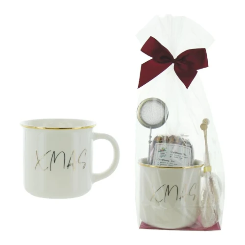 HERBORISTERIA Set Christmas mit Tasse Gold Xmas