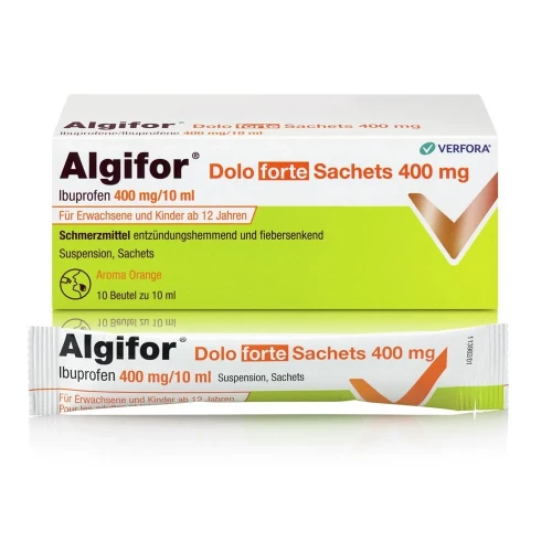 ALGIFOR Dolo forte Susp 400 mg/10ml 10 Stk