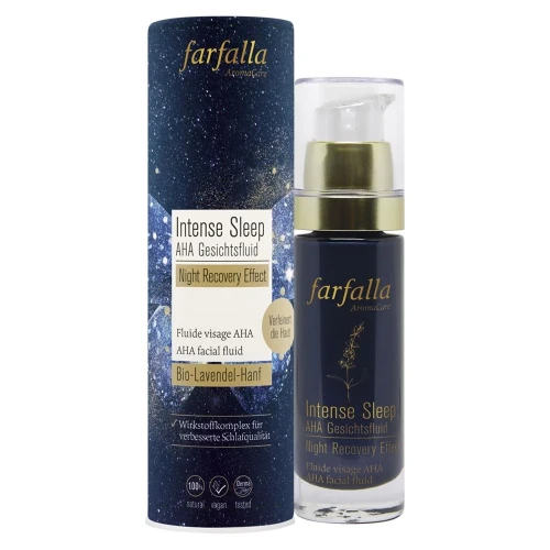 FARFALLA Intense Sleep AHA Gesichtsfluid Flasche 30 ml