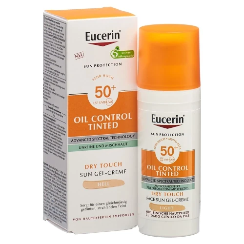 EUCERIN SUN Face Oil Cont Gel-Cr hell LSF50+ 50 ml