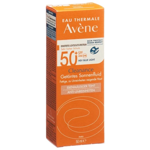 AVENE SUN Cleanance Sonne SPF50+ getönt 50 ml