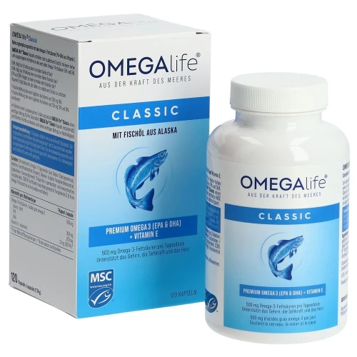 OMEGA-LIFE Classic Kaps 500 mg Ds 120 Stk